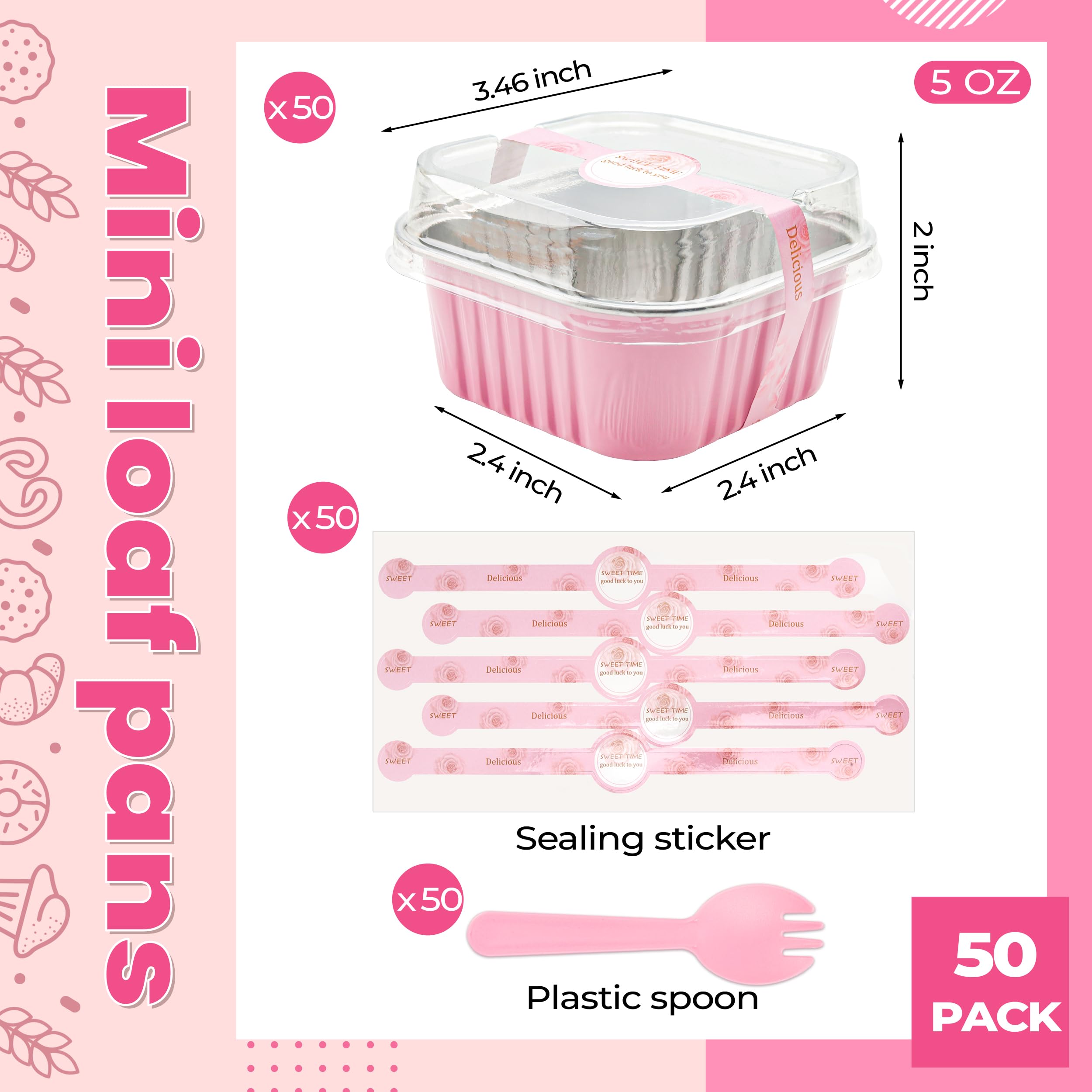LOKQING 5 oz aluminum cups are oven, air fryer, and fridge friendly.