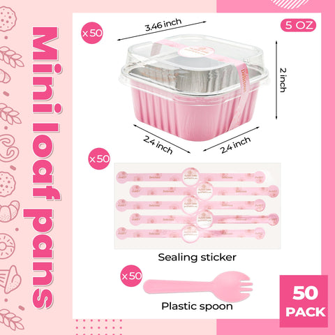LOKQING 5 oz aluminum cups are oven, air fryer, and fridge friendly.