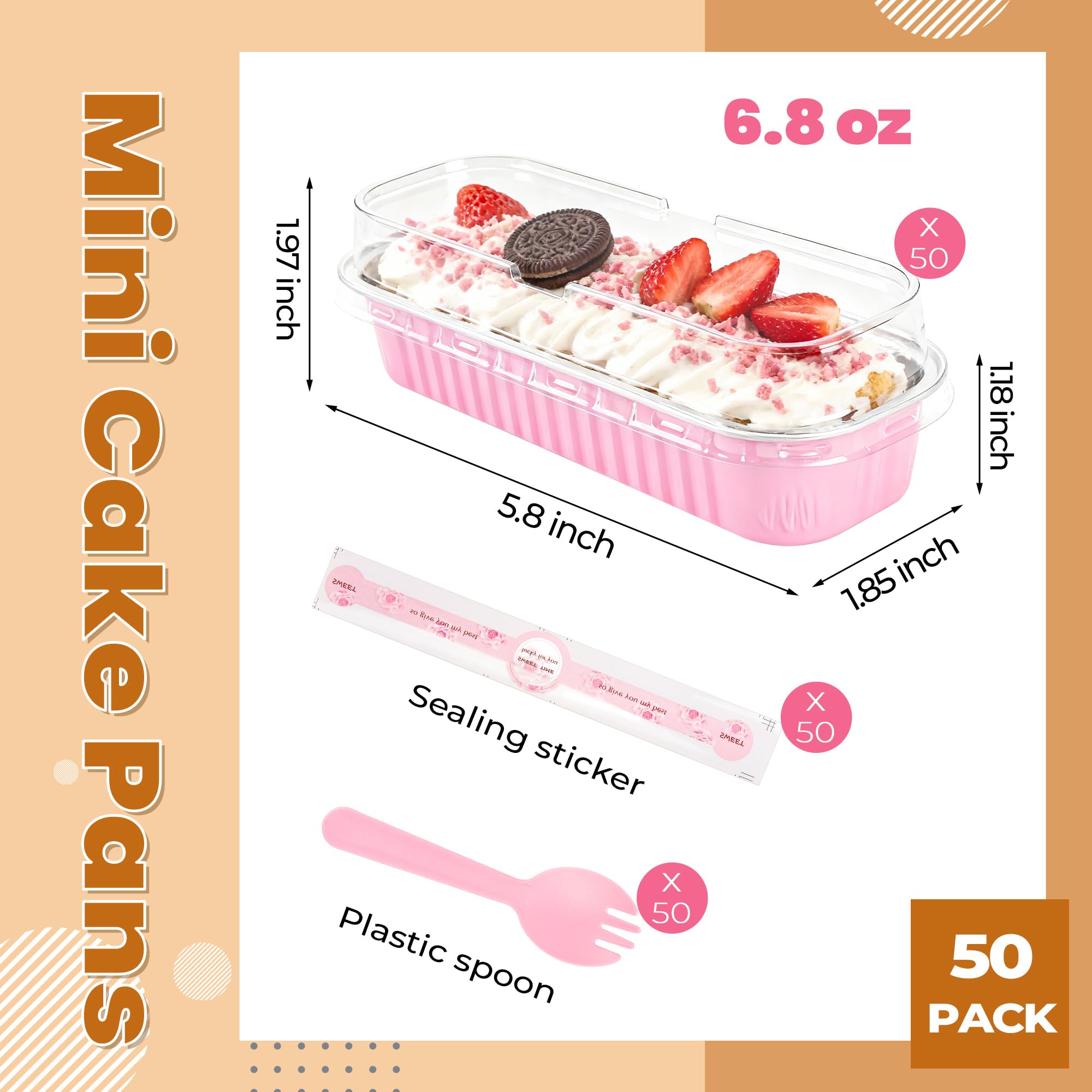 LOKQING clear lids fit mini loaf pans securely