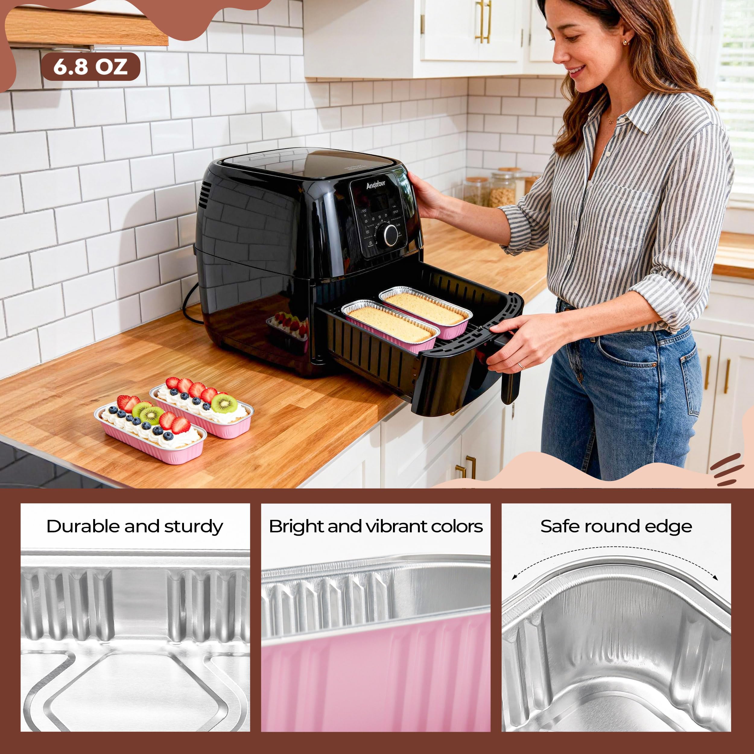 LOKQING includes spoons and stickers for quick serving and presentation