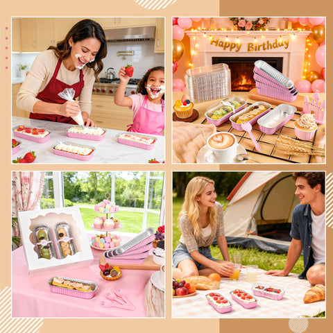 LOKQING portable, durable pans suitable for picnics and parties