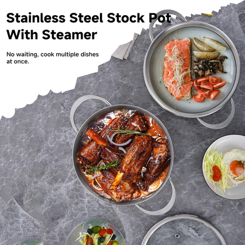 LOLYKITCH PFOA-free and SGS certified stock pot for安心? Peace of mind.