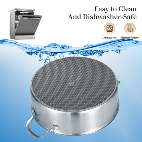 LOLYKITCH oven-safe design handles finishing dishes in the oven up to 500F.