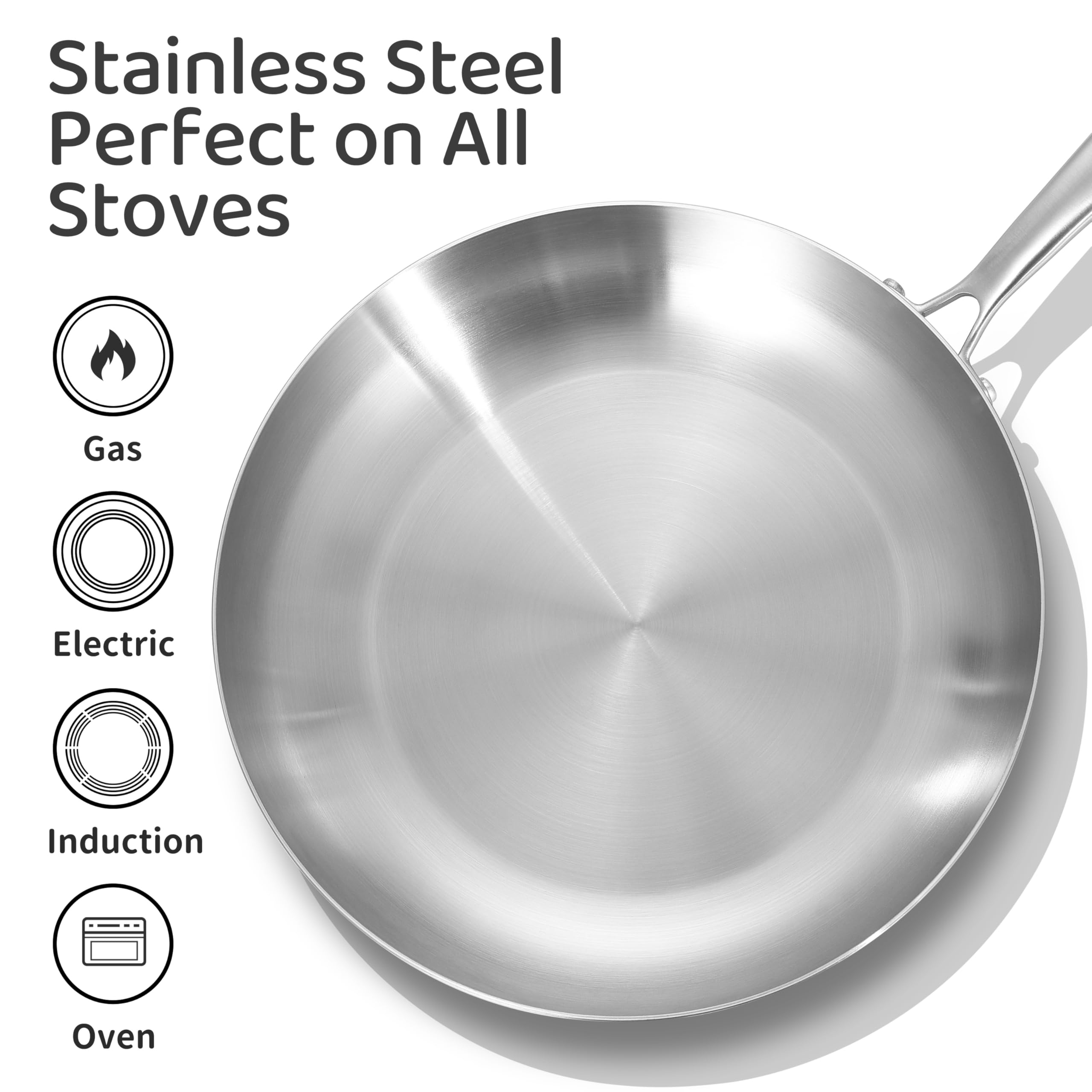 LOLYKITCH pan with glass lid and steam vent for easy monitoring while cooking.