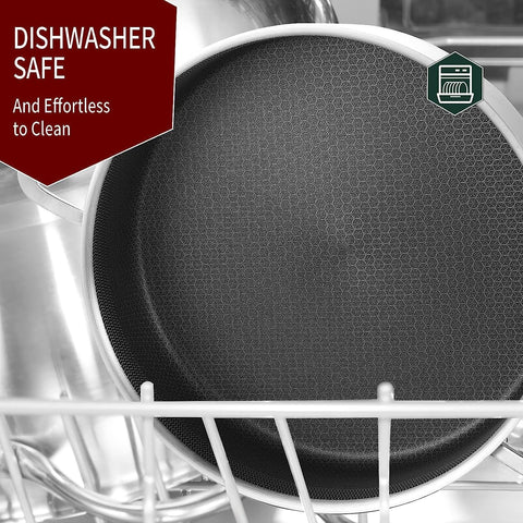 LOLykitch glass lid with steam vent, monitor cooking without lifting lid.