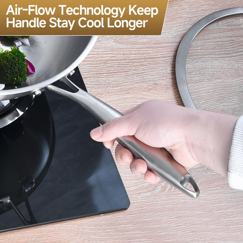 LOLYKITCH Wok is induction-ready for versatile stove compatibility.