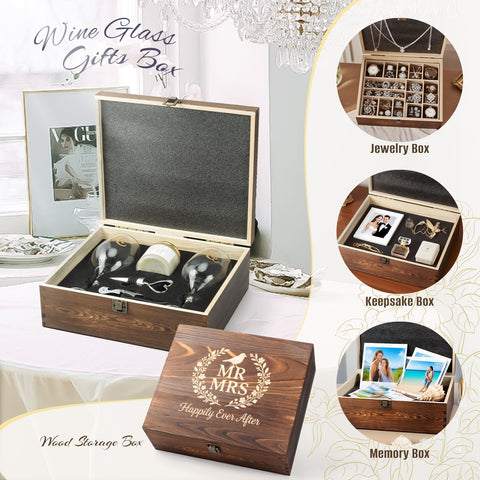 LOMEVE engraved wooden box serves as a lasting keepsake.