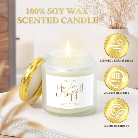 LOMEVE scented candle creates romantic ambiance for celebrations.