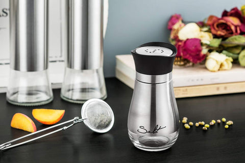 Lonffery clear glass bottle shows level to avoid guesswork.