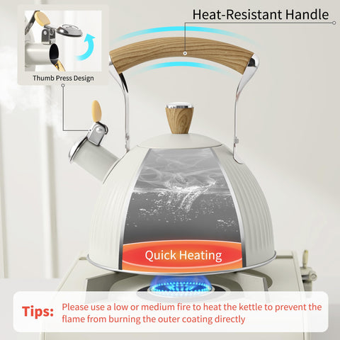 Lonffery spout lid close-up highlights steam control and spill-free pouring.