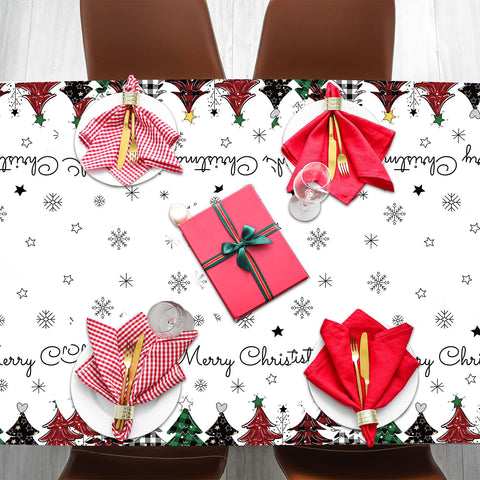 Lonfliness waterproof disposable tablecloth; protects surfaces from spills.