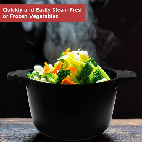 Longmann BPA-free steamer for safe microwave cooking.