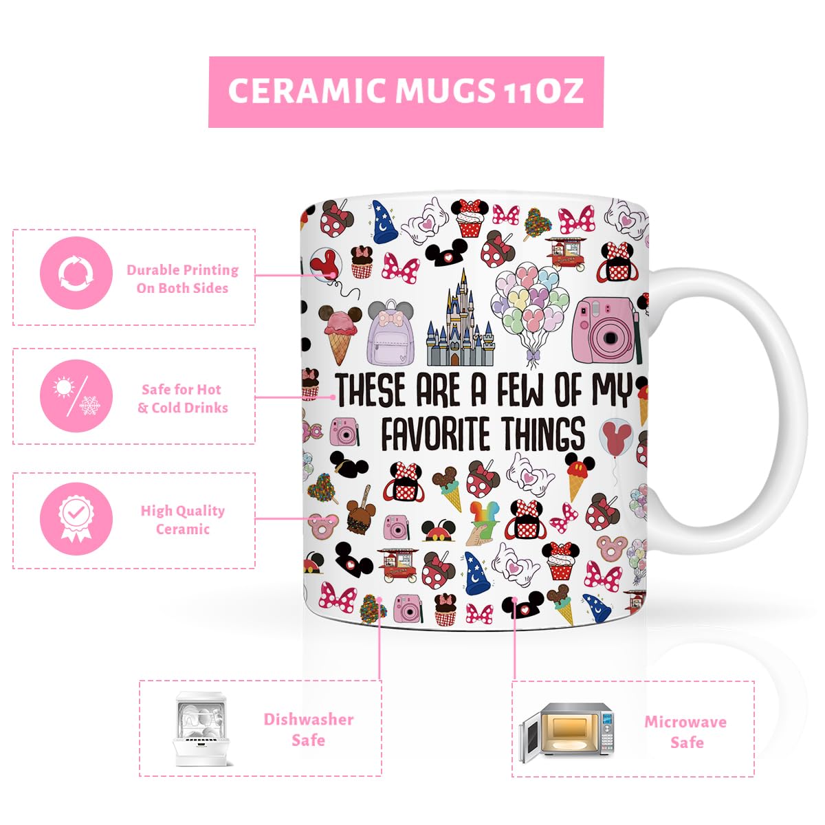 LONGXIN Fairytale Fans mug on the go, ideal travel companion.