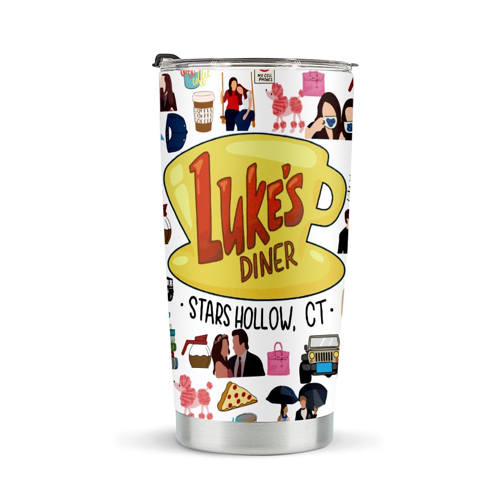 LONGXIN Gilmore-inspired tumbler front view for stylish, durable on-the-go use