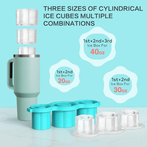 Longzon cylindrical ice cubes design shows hollow cylinders for slow melting and smoother dilution