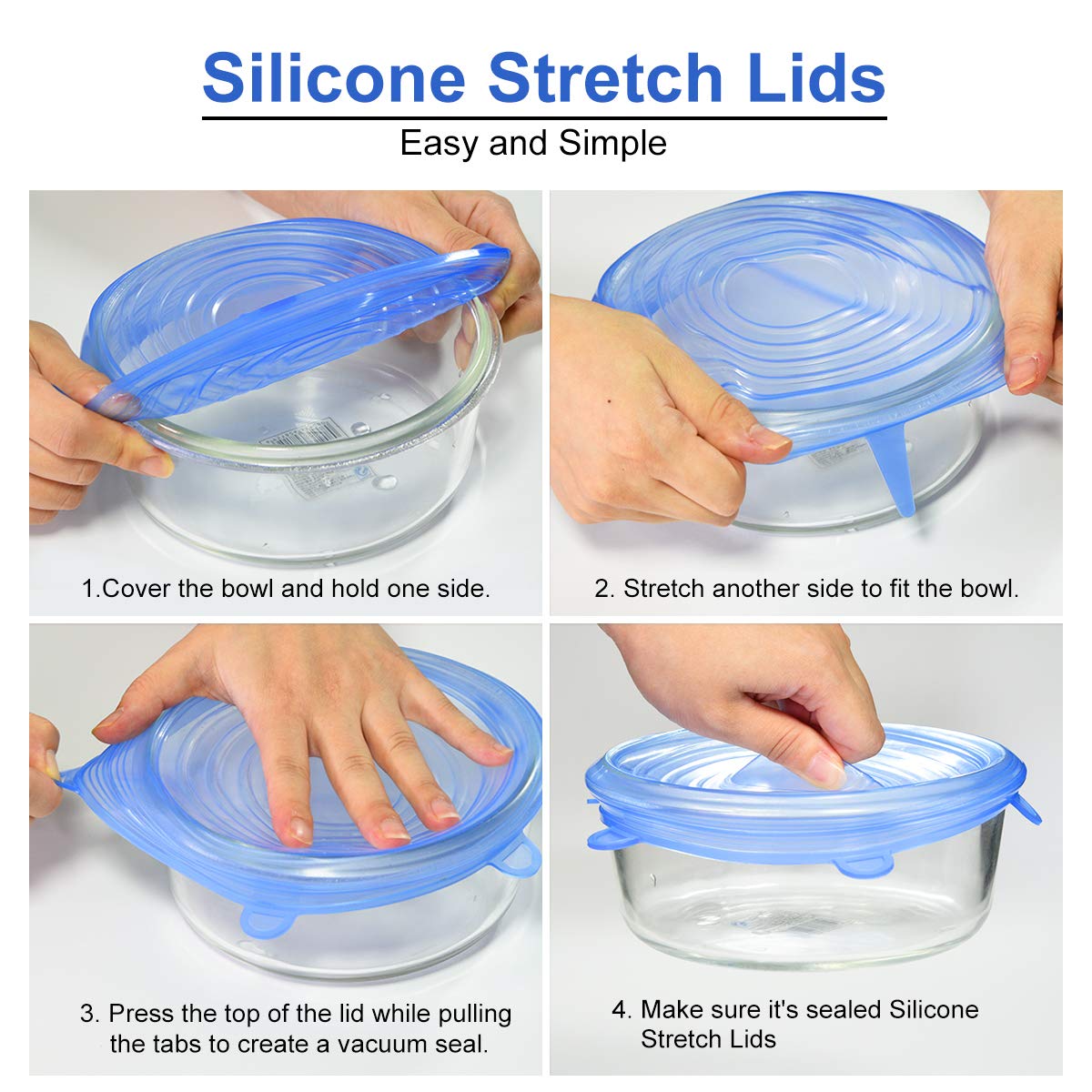 Longzon freezer-safe lid preserves leftovers without plastic wrap