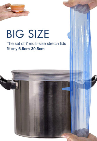 Longzon lids in seven sizes seal various containers