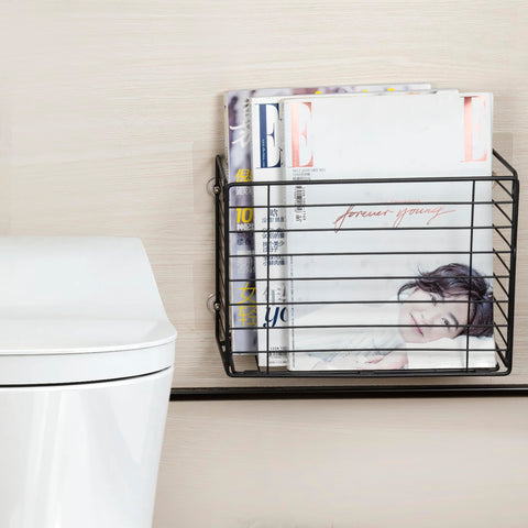 Lonian heavy-duty wire storage basket side view demonstrates robust load capacity.