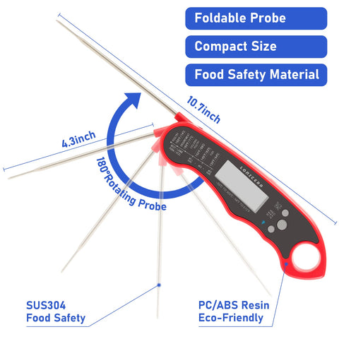 LONICERA calibration-ready thermometer with ice-water method for accuracy
