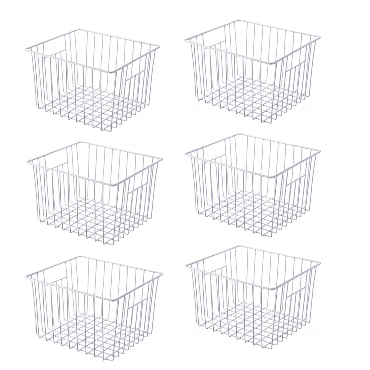 Lonpute freezer basket organizer with open view for quick item retrieval.