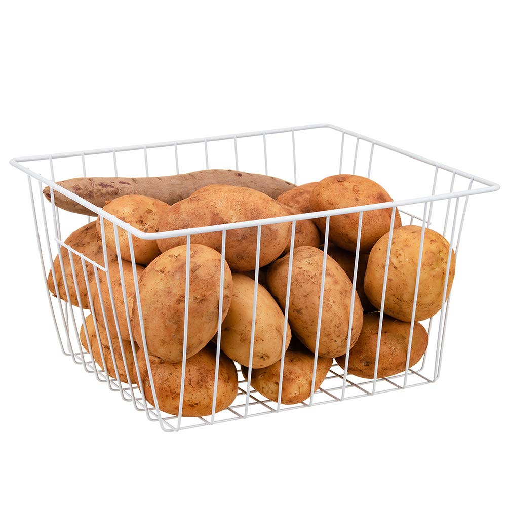Lonpute pantry storage bin improves visibility and airflow for tidy shelves.
