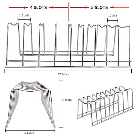 Lonpute pot lid organizer bottom wires protect surfaces