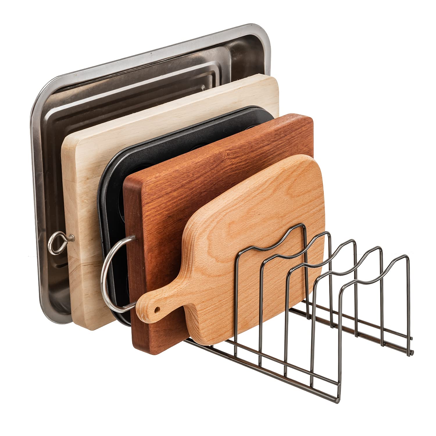 Lonpute two-divider design fits varied lid sizes for flexible storage.