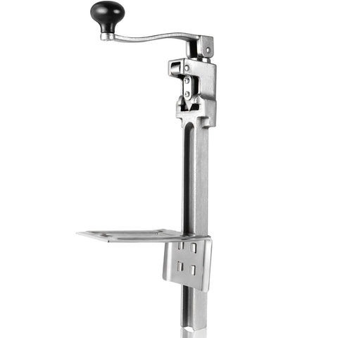 Lonsge commercial can-opener base-mounted on a counter for quick operation.