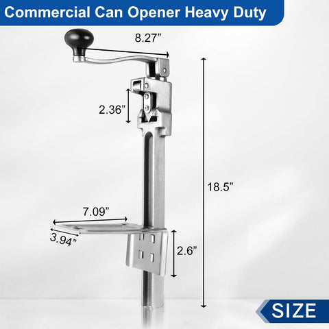 Lonsge heavy-duty can-opener with stainless-steel blade for clean cuts.
