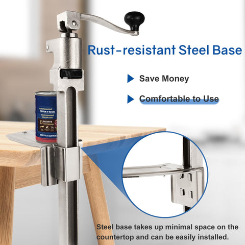 Lonsge opens cans up to 11 inches tall with ease.