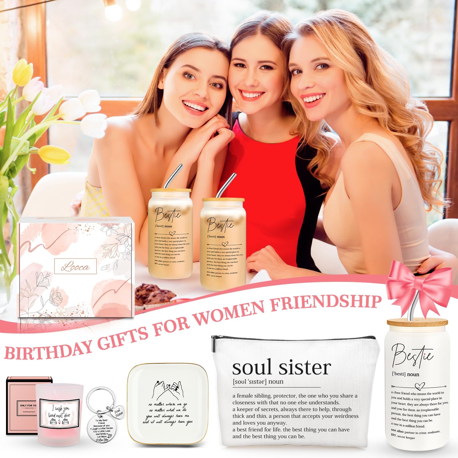 Looca bff gift basket box showcases contents with premium presentation.