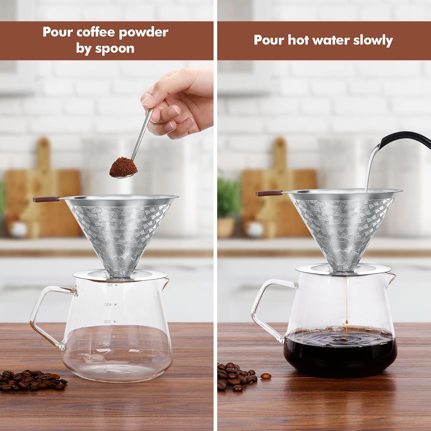 LOOFORE cleaning brush and scoop included for quick cleanup.