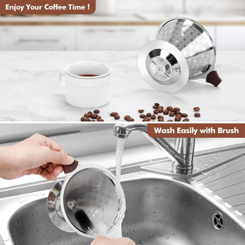 LOOFORE wide base fits most cups, mugs, and thermoses for flexibility.