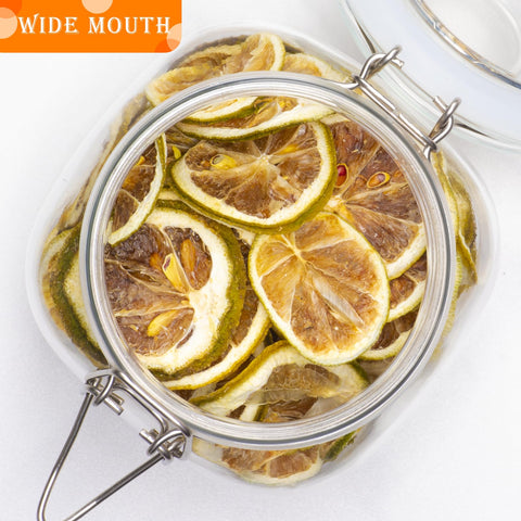 LOOIOOJ clamp-lid jar showcases stainless locks for secure sealing and easy access.