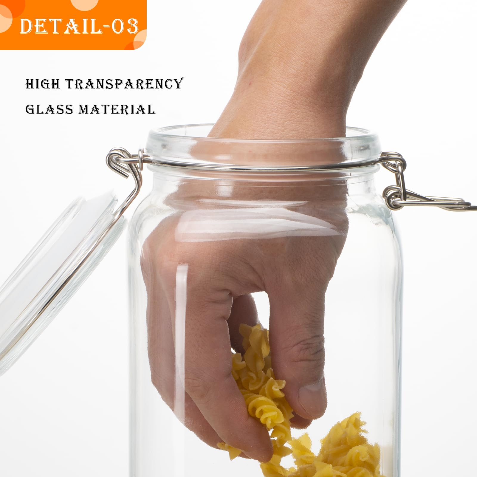 LOOIOOJ BPA-free glass storage combines durability with stylish, clutter-free countertops.