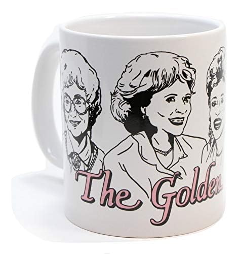 Loot Crate Golden Girls mug handle close-up shows comfortable grip for cozy mornings