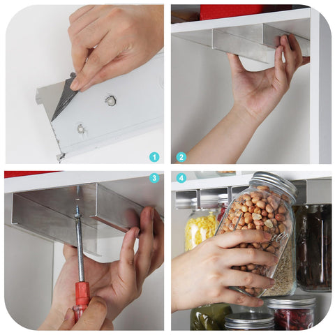 Lopeztek pantry setup using two-pack for compact kitchen organization.