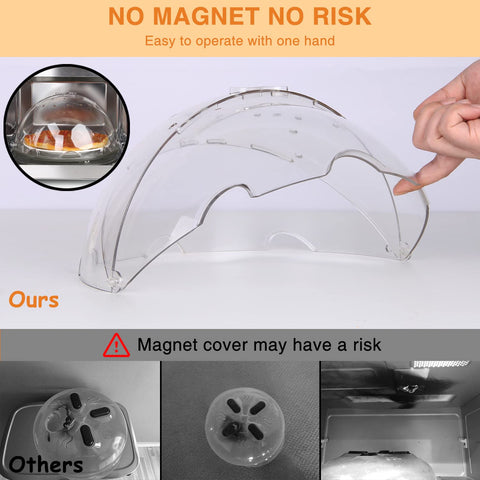 Lopeztek Microwave splatter cover accommodates taller plates during heating