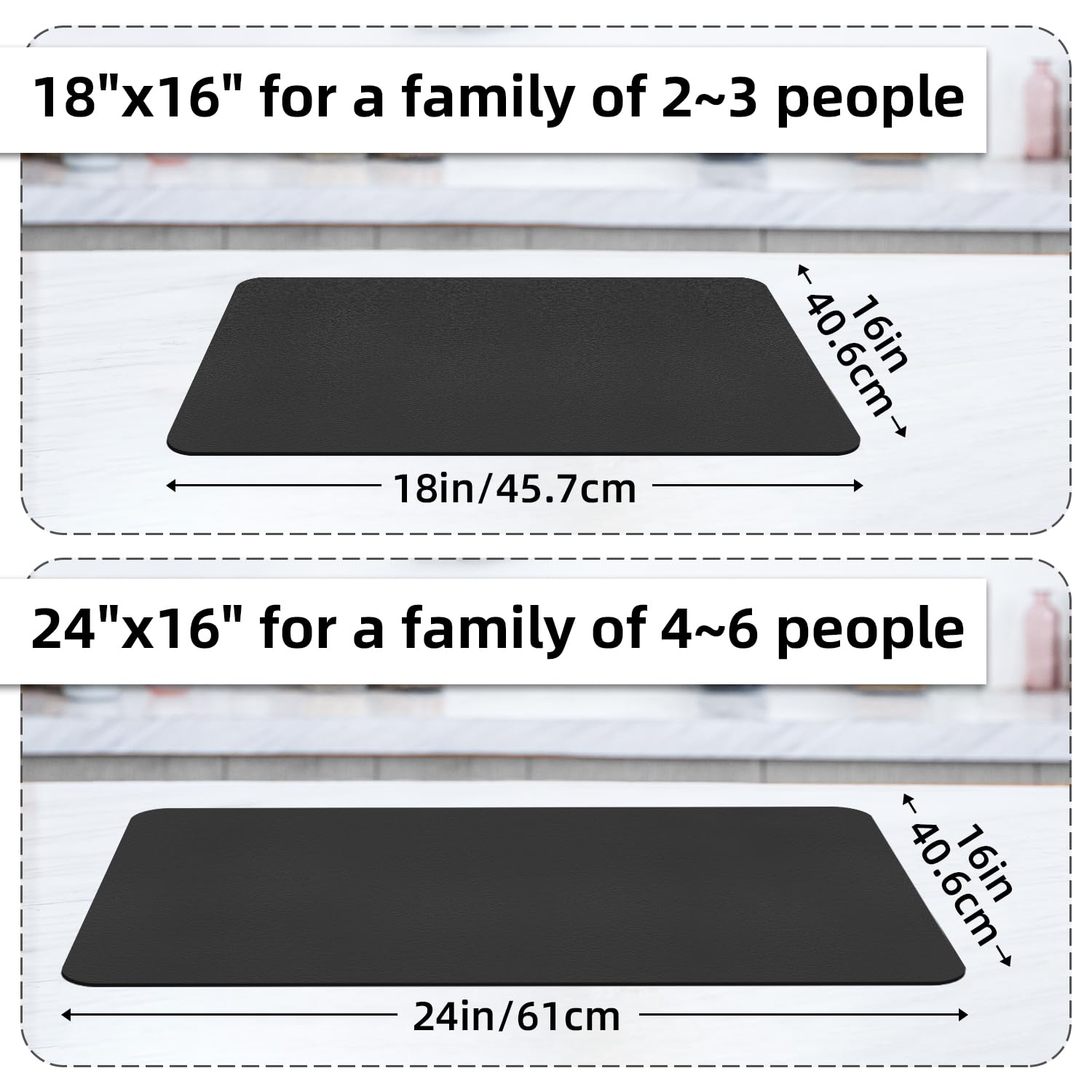 LOPNUR 16x18 drying mat ideal for compact counters and daily dish-drying