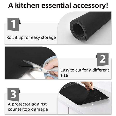LOPNUR large counter mat provides generous surface coverage