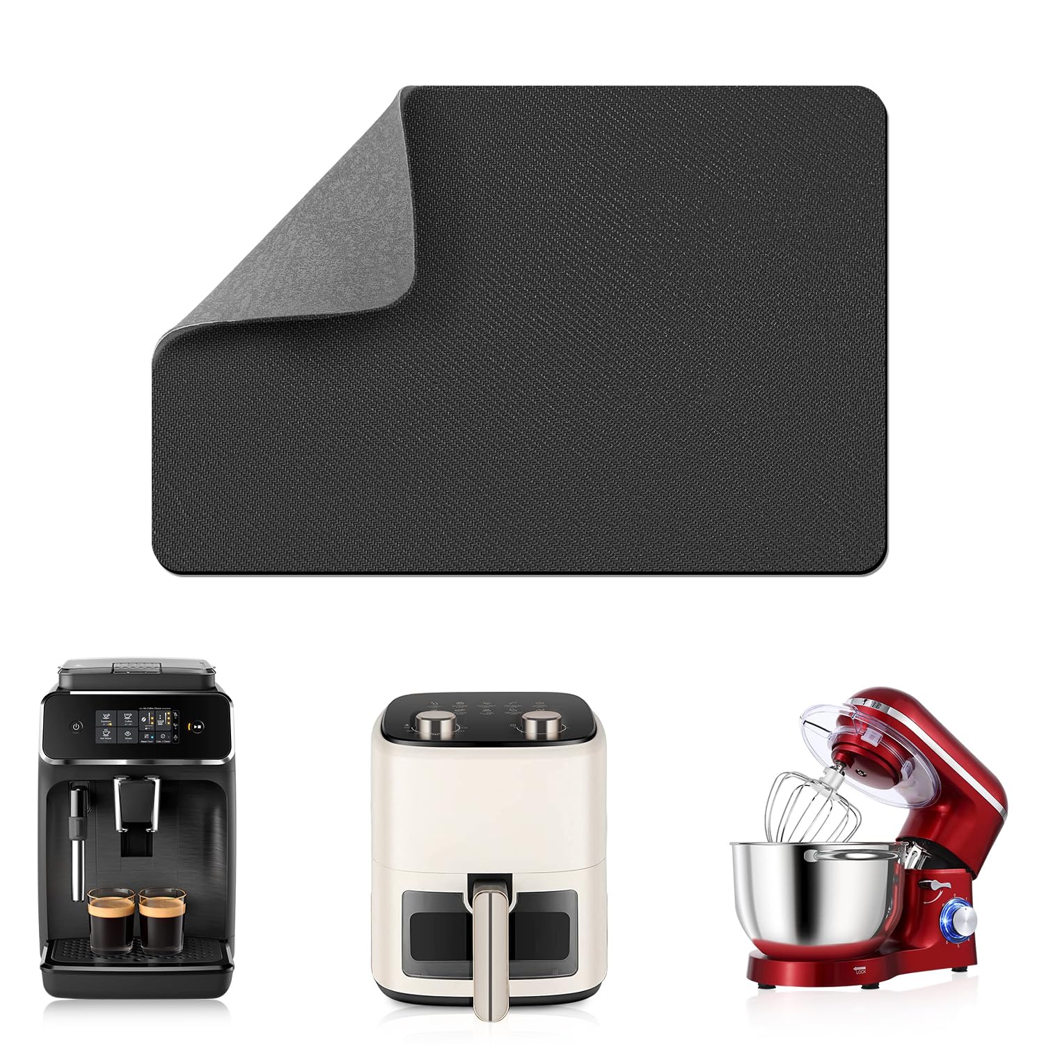 LOPNUR small appliance slider with 360° rotation for effortless repositioning on countertops.