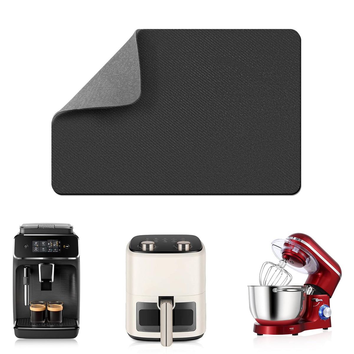 LOPNUR small appliance slider with 360° rotation for effortless repositioning on countertops.
