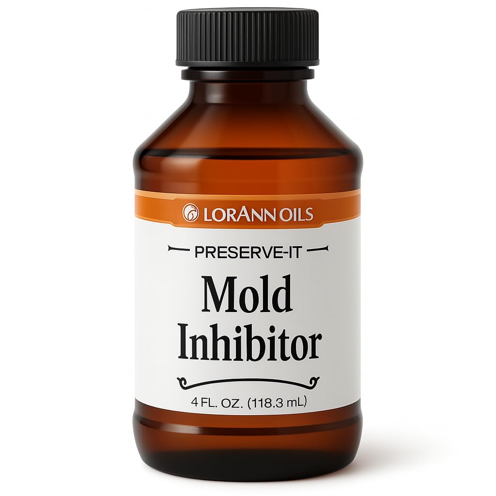 LorAnn Mold Inhibitor 4oz bottle with clear label for easy storage and use