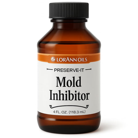 LorAnn Mold Inhibitor 4oz bottle with clear label for easy storage and use