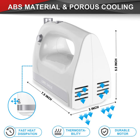 Lord Eagle 400W motor powers dough and eggs