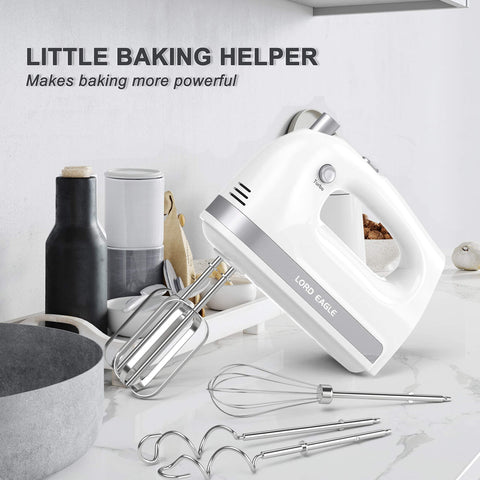 Lord Eagle hand mixer in action for cakes and creams