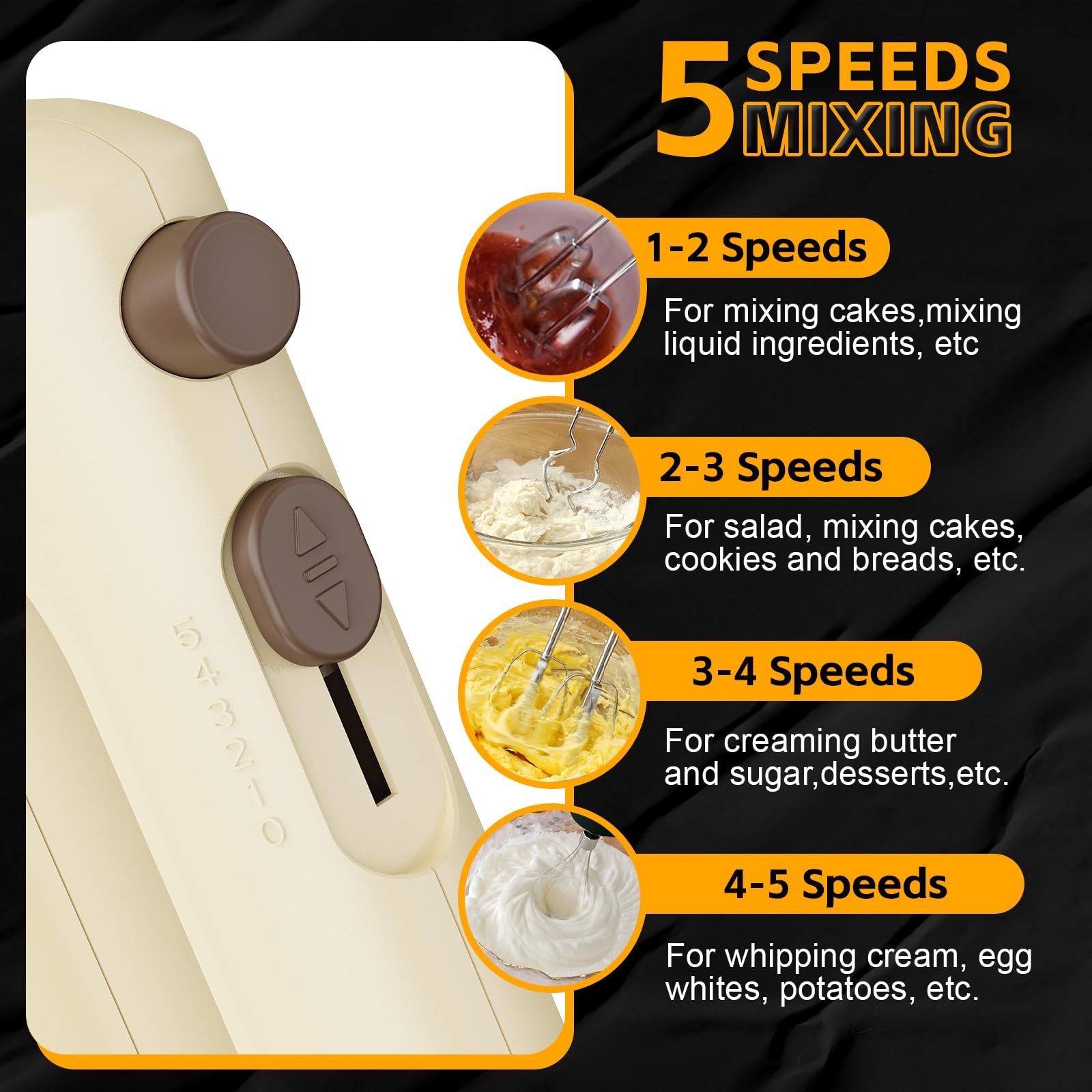 Lord Eagle silicone spatula included for scraping and folding