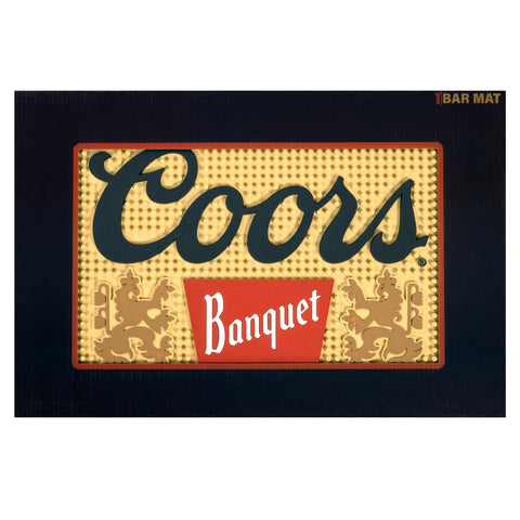 LORD'S ROCKS Coors Banquet bar mat modern design complements any home bar