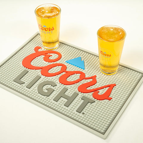 LORD'S ROCKS Coors Light coaster set pairs with glasses for coordinated hosting