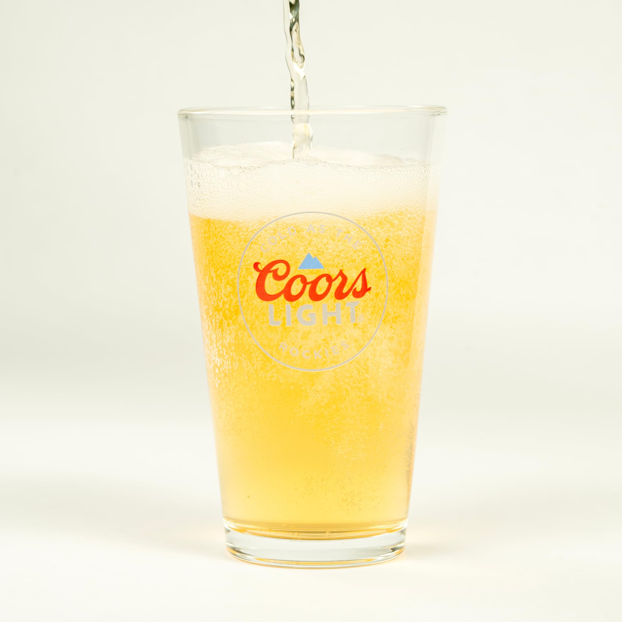 LORD'S ROCKS Coors Light glasses on table showcase crisp clarity and elevated style